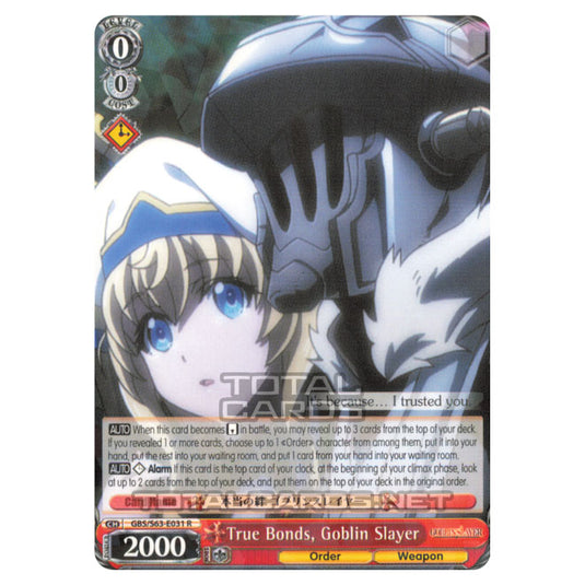 Weiss Schwarz - Goblin Slayer - True Bonds, Goblin Slayer (R) GBS/S63-E031