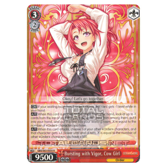 Weiss Schwarz - Goblin Slayer - Bursting with Vigor, Cow Girl (R) GBS/S63-E035