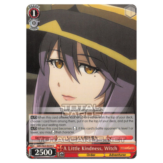 Weiss Schwarz - Goblin Slayer - A Little Kindness, Witch (U) GBS/S63-E039