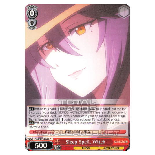 Weiss Schwarz - Goblin Slayer - Sleep Spell, Witch (C) GBS/S63-E044