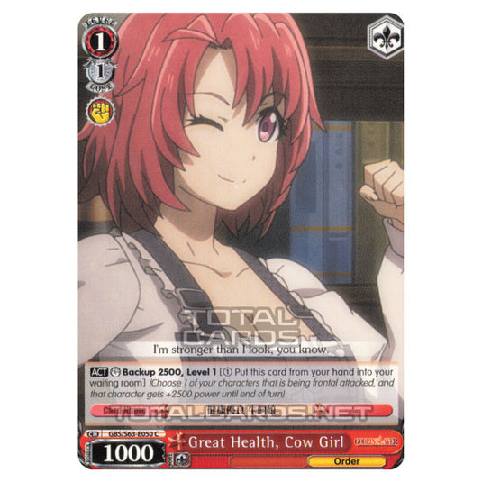 Weiss Schwarz - Goblin Slayer - Great Health, Cow Girl (C) GBS/S63-E050