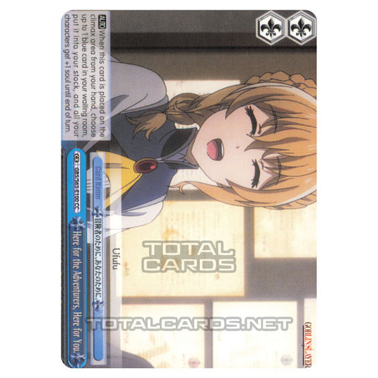 Weiss Schwarz - Goblin Slayer - Here for the Adventurers, Here for You. (RRR) GBS/S63-E100R
