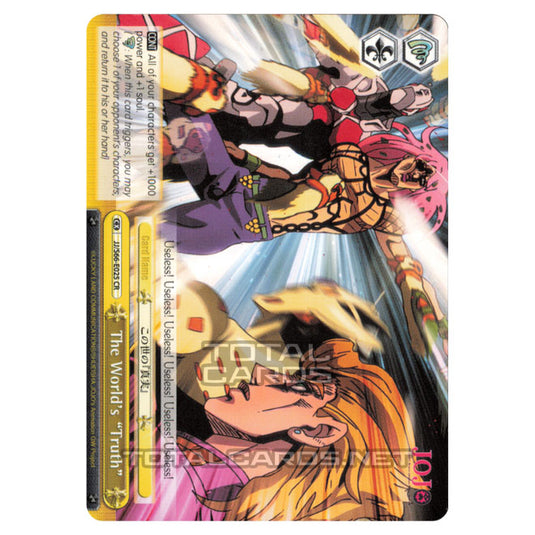 Weiss Schwarz - JoJo's Bizarre Adventure - Golden Wind - The World's "Truth" (Climax Rare) JJ/S66-E025