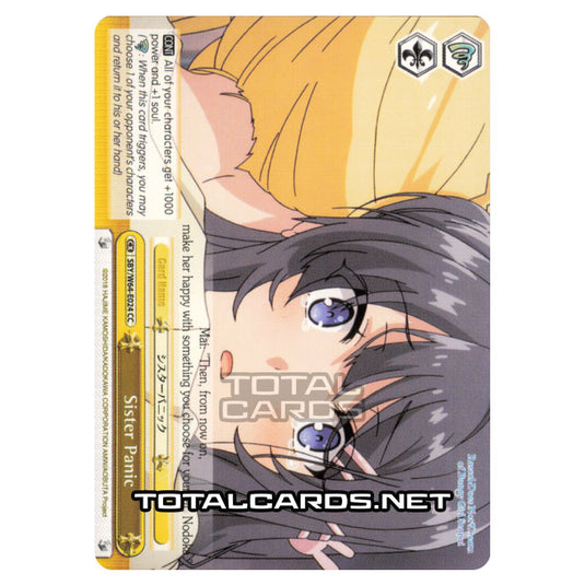 Weiss Schwarz - Rascal Does Not Dream of Bunny Girl Senpai - Sister Panic (Climax Common) SBY/W64-E024