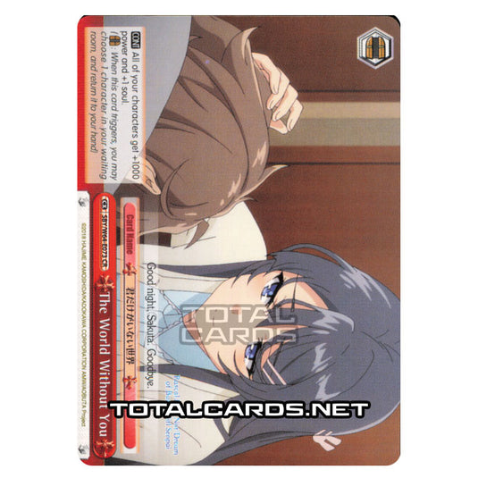 Weiss Schwarz - Rascal Does Not Dream of Bunny Girl Senpai - The World Without You (Climax Rare) SBY/W64-E073