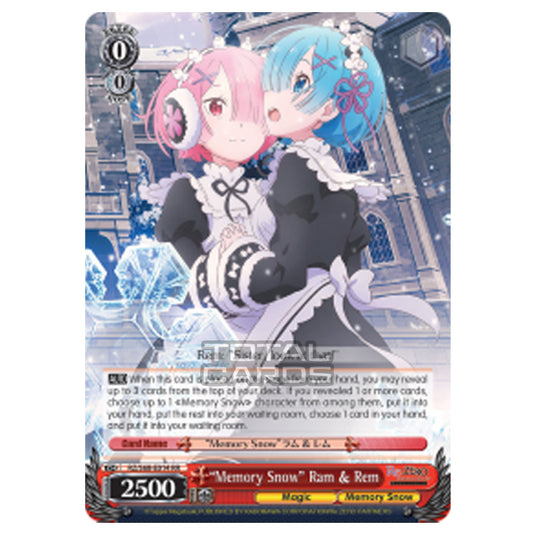 Weiss Schwarz - Re:ZERO - Starting Life in Another World - Memory Snow - "Memory Snow" Ram & Rem (Double Rare) RZ/S68-E014