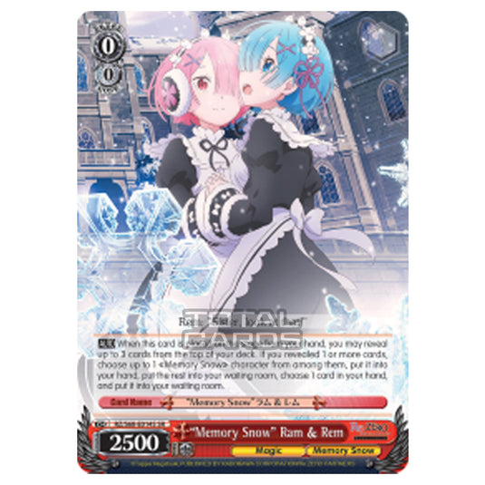 Weiss Schwarz - Re:ZERO - Starting Life in Another World - Memory Snow - "Memory Snow" Ram & Rem (Super Rare) RZ/S68-E014S