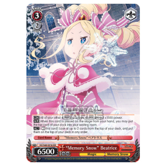 Weiss Schwarz - Re:ZERO - Starting Life in Another World - Memory Snow - "Memory Snow" Beatrice (Double Rare) RZ/S68-E016