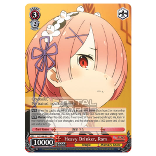 Weiss Schwarz - Re:ZERO - Starting Life in Another World - Memory Snow - Heavy Drinker, Ram (Double Rare) RZ/S68-E017