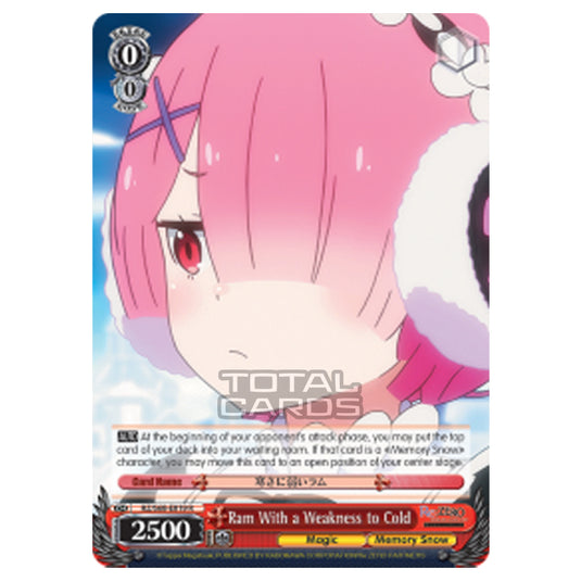 Weiss Schwarz - Re:ZERO - Starting Life in Another World - Memory Snow - Ram With a Weakness to Cold (Rare) RZ/S68-E019