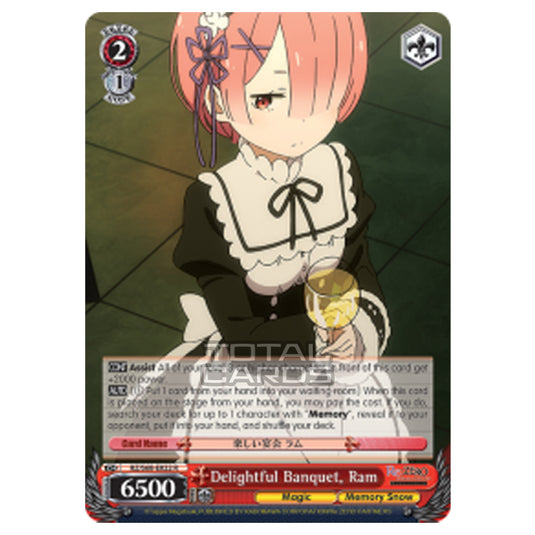 Weiss Schwarz - Re:ZERO - Starting Life in Another World - Memory Snow - Delightful Banquet, Ram (Rare) RZ/S68-E022