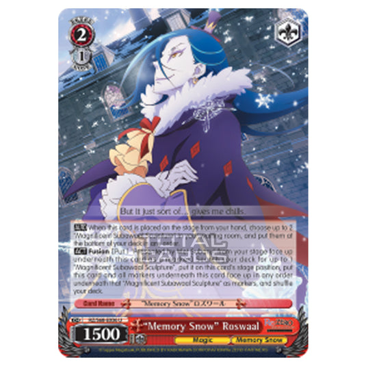 Weiss Schwarz - Re:ZERO - Starting Life in Another World - Memory Snow - "Memory Snow" Roswaal (Uncommon) RZ/S68-E036