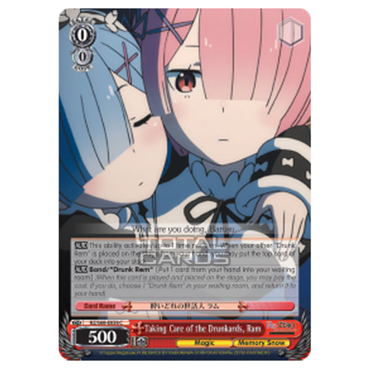 Weiss Schwarz - Re:ZERO - Starting Life in Another World - Memory Snow - Taking Care of the Drunkards, Ram (Common) RZ/S68-E038