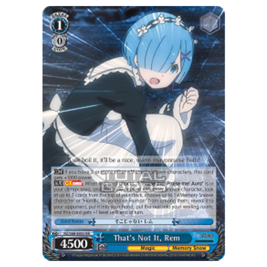 Weiss Schwarz - Re:ZERO - Starting Life in Another World - Memory Snow - That's Not It, Rem (Double Rare) RZ/S68-E055