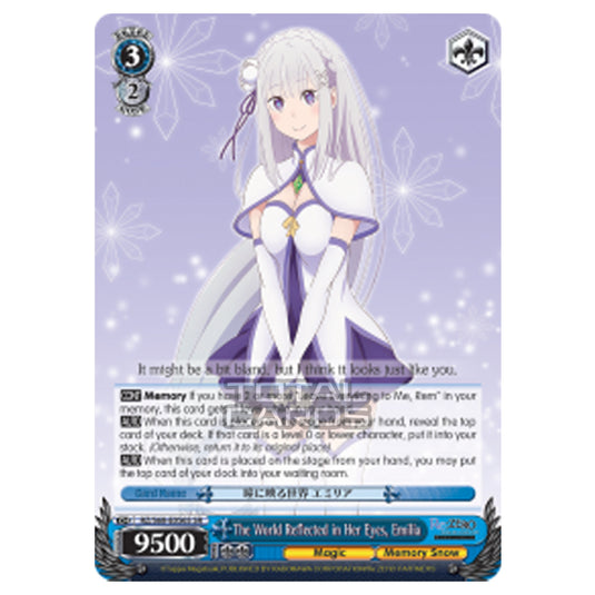 Weiss Schwarz - Re:ZERO - Starting Life in Another World - Memory Snow - The World Reflected in Her Eyes, Emilia (Super Rare) RZ/S68-E056S