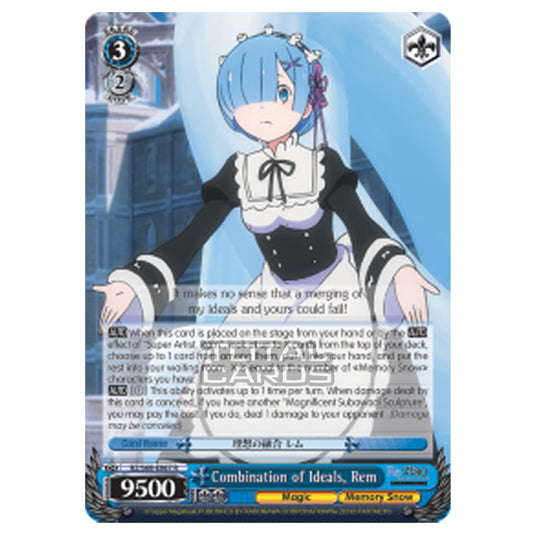 Weiss Schwarz - Re:ZERO - Starting Life in Another World - Memory Snow - Combination of Ideals, Rem (Rare) RZ/S68-E067