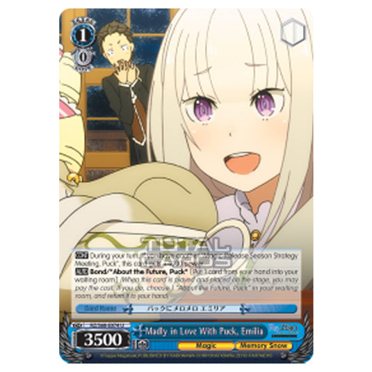 Weiss Schwarz - Re:ZERO - Starting Life in Another World - Memory Snow - Madly in Love With Puck, Emilia (Uncommon) RZ/S68-E074