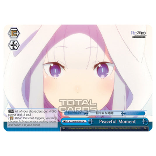 Weiss Schwarz - Re:ZERO - Starting Life in Another World - Memory Snow - Peaceful Moment (Climax Rare) RZ/S68-E095