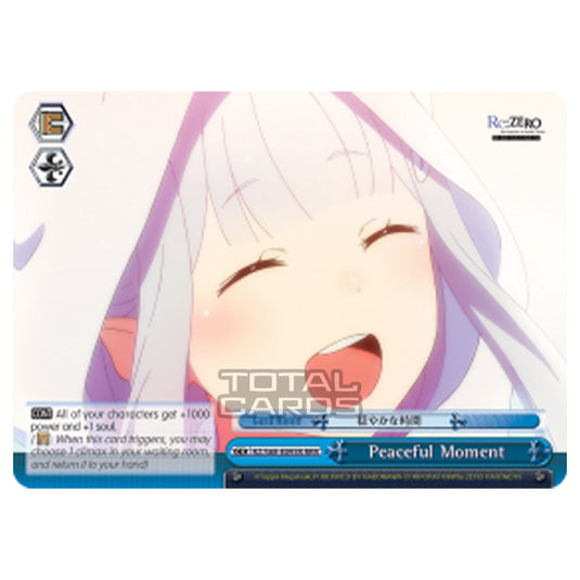 Weiss Schwarz - Re:ZERO - Starting Life in Another World - Memory Snow - Peaceful Moment (Triple Rare) RZ/S68-E095R