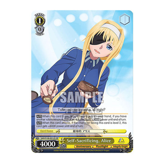 Weiss Schwarz - Sword Art Online - 10th Anniversary - Self-Sacrificing, Alice (SR) SAO/S100-E012S