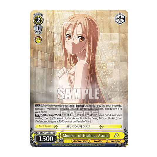 Weiss Schwarz - Sword Art Online - 10th Anniversary - Moment of Healing, Asuna (U) SAO/S100-E013