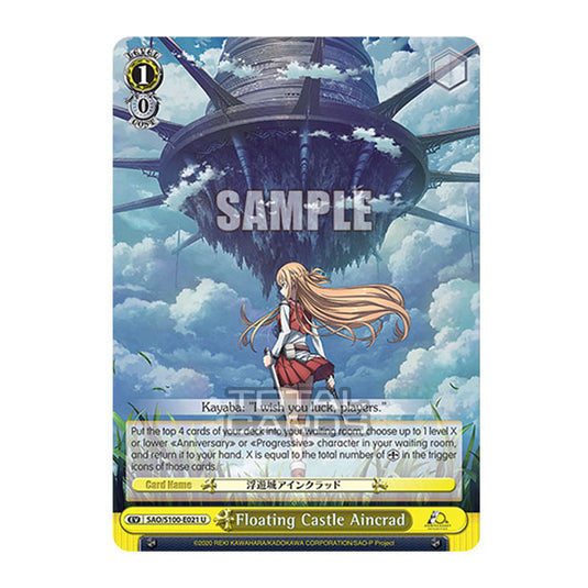 Weiss Schwarz - Sword Art Online - 10th Anniversary - Floating Castle Aincrad (U) SAO/S100-E021