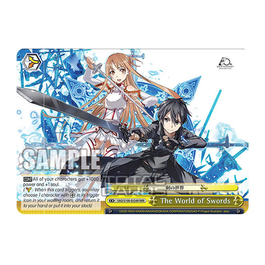 Weiss Schwarz - Sword Art Online - 10th Anniversary - The World of Swords (RRR) SAO/S100-E024R