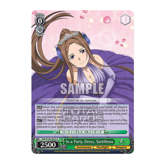 Weiss Schwarz - Sword Art Online - 10th Anniversary - In a Party Dress, Sortiliena (U) SAO/S100-E037