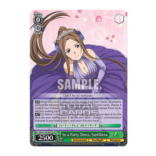 Weiss Schwarz - Sword Art Online - 10th Anniversary - In a Party Dress, Sortiliena (SR) SAO/S100-E037S