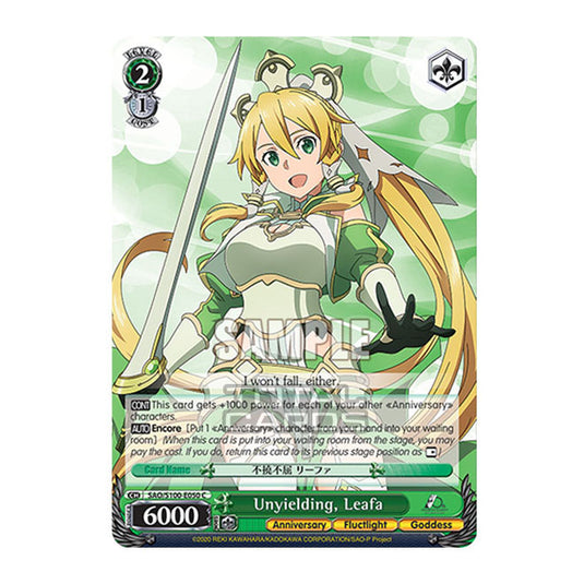 Weiss Schwarz - Sword Art Online - 10th Anniversary - Unyielding, Leafa (C) SAO/S100-E050