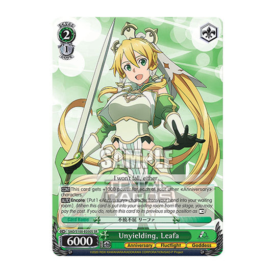 Weiss Schwarz - Sword Art Online - 10th Anniversary - Unyielding, Leafa (SR) SAO/S100-E050S