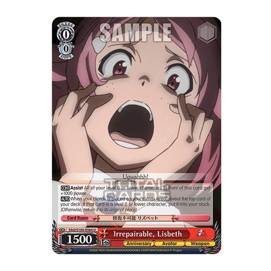 Weiss Schwarz - Sword Art Online - 10th Anniversary - Irrepairable, Lisbeth (U) SAO/S100-E064