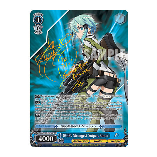 Weiss Schwarz - Sword Art Online - 10th Anniversary - GGO's Strongest Sniper, Sinon (SP) SAO/S100-E076SP