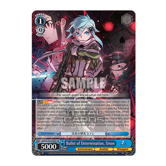 Weiss Schwarz - Sword Art Online - 10th Anniversary - Bullet of Determination, Sinon (SR) SAO/S100-E086S