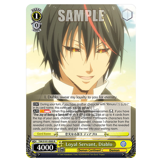 Weiss Schwarz - That Time I Got Reincarnated as a Slime Vol.3 - Loyal Servant, Diablo (R) TSK/S101-E005