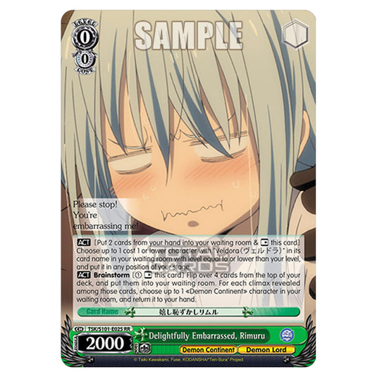 Weiss Schwarz - That Time I Got Reincarnated as a Slime Vol.3 - Delightfully Embarrassed, Rimuru (RR) TSK/S101-E025