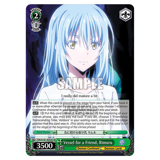 Weiss Schwarz - That Time I Got Reincarnated as a Slime Vol.3 - Vessel for a Friend, Rimuru (SR) TSK/S101-E033S