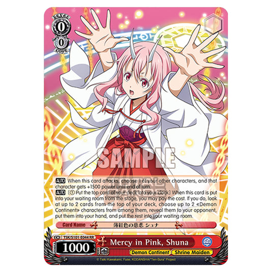 Weiss Schwarz - That Time I Got Reincarnated as a Slime Vol.3 - Mercy in Pink, Shuna (RR) TSK/S101-E044