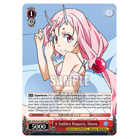 Weiss Schwarz - That Time I Got Reincarnated as a Slime Vol.3 - A Sudden Request, Shuna (SR) TSK/S101-E051S