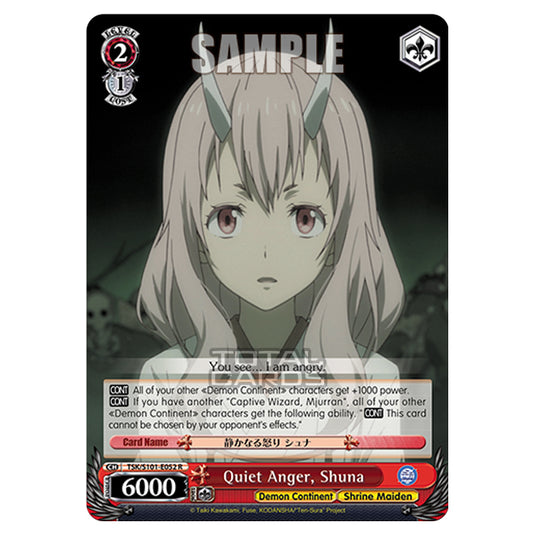 Weiss Schwarz - That Time I Got Reincarnated as a Slime Vol.3 - Quiet Anger, Shuna (R) TSK/S101-E052