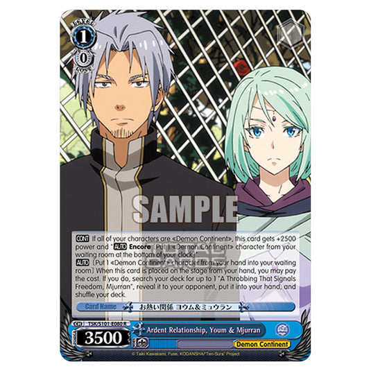 Weiss Schwarz - That Time I Got Reincarnated as a Slime Vol.3 - Ardent Relationship, Youm & Mjurran (R) TSK/S101-E080