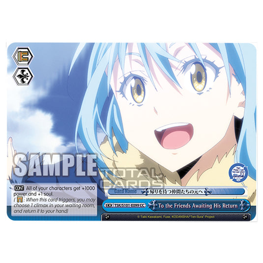 Weiss Schwarz - That Time I Got Reincarnated as a Slime Vol.3 - To the Friends Awaiting His Return (CC) TSK/S101-E099