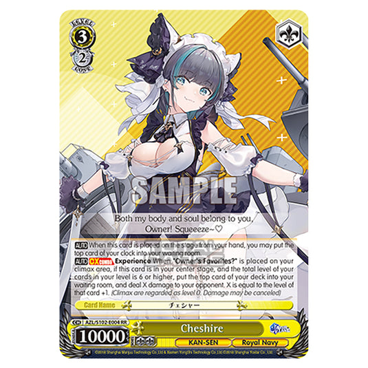 Weiss Schwarz - Azur Lane - Cheshire (RR) AZL/S102-E004