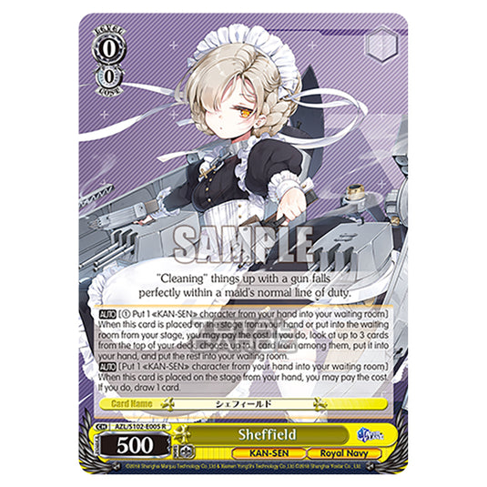 Weiss Schwarz - Azur Lane - Sheffield (R) AZL/S102-E005