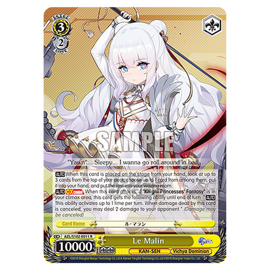 Weiss Schwarz - Azur Lane - Le Malin (R) AZL/S102-E011