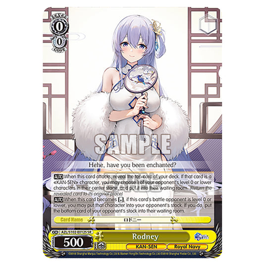 Weiss Schwarz - Azur Lane - Rodney (SR) AZL/S102-E012S