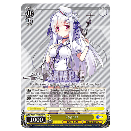 Weiss Schwarz - Azur Lane - Cygnet (U) AZL/S102-E013