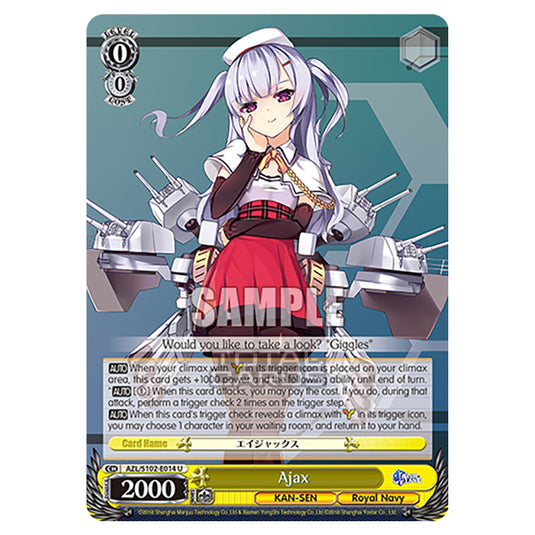 Weiss Schwarz - Azur Lane - Ajax (U) AZL/S102-E014