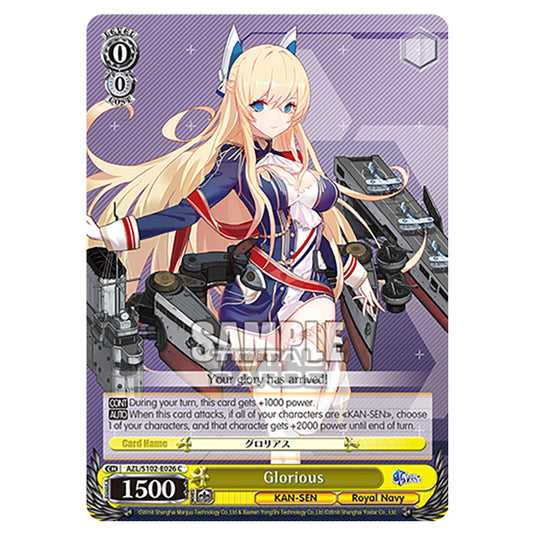 Weiss Schwarz - Azur Lane - Glorious (C) AZL/S102-E026