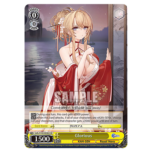 Weiss Schwarz - Azur Lane - Glorious (SR) AZL/S102-E026S